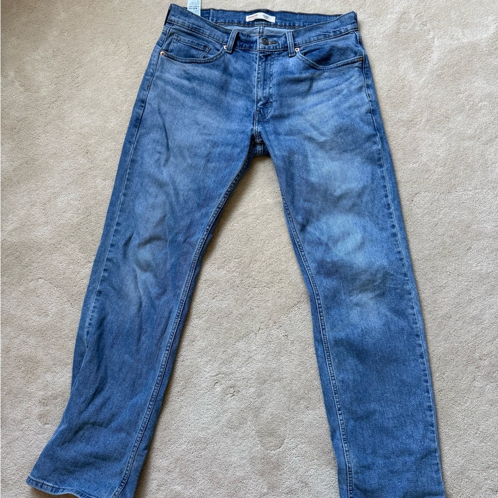 Signature by Levi Strauss Men's Blue Straight Jeans